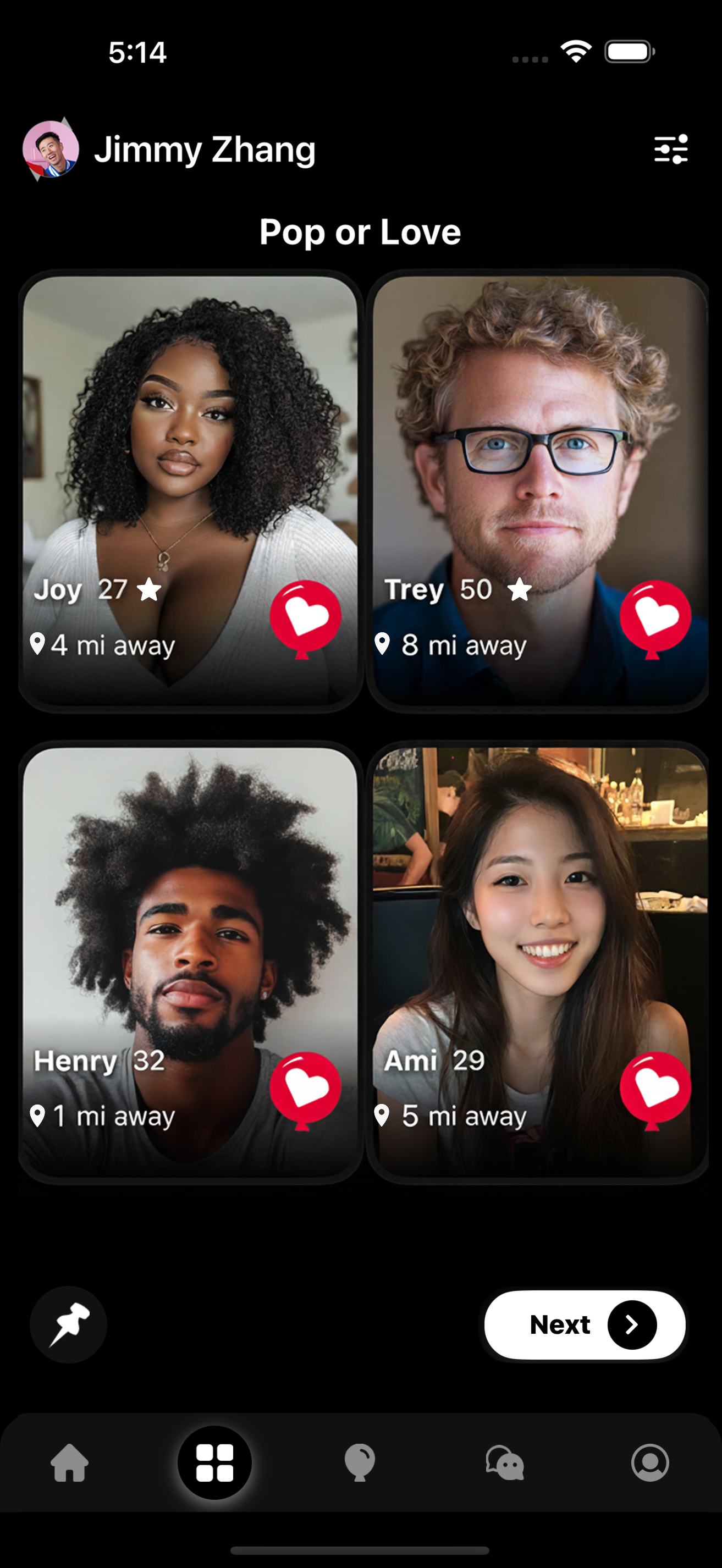 PopCasts App Screen 2